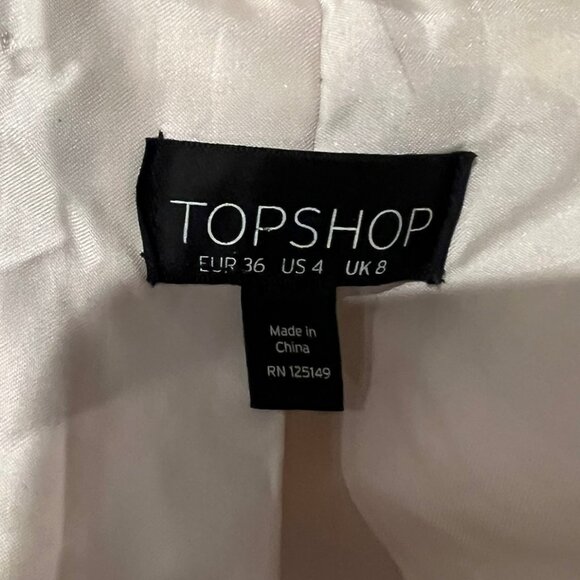$200 TOPSHOP FAUX FUR SHAGGY COAT SIZE 4 US - Picture 4 of 4